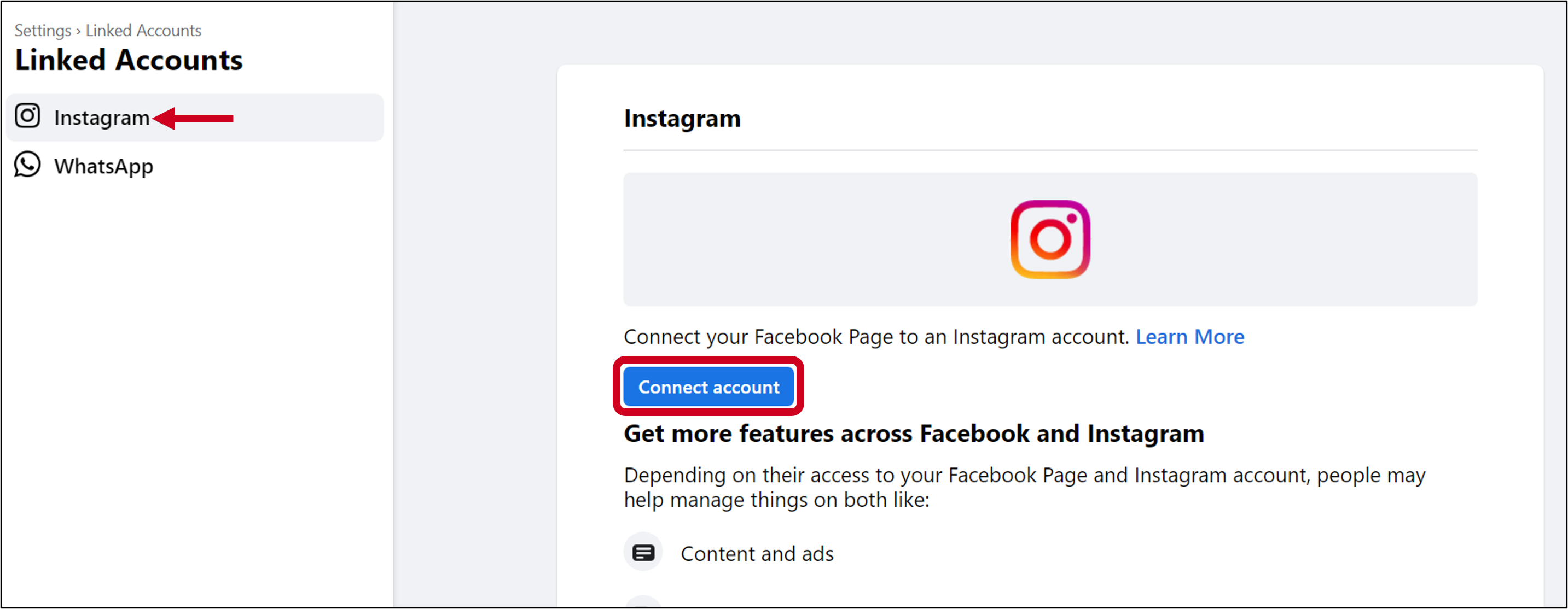 How to Connect Instagram to Facebook