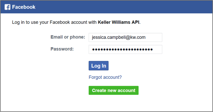 FB login