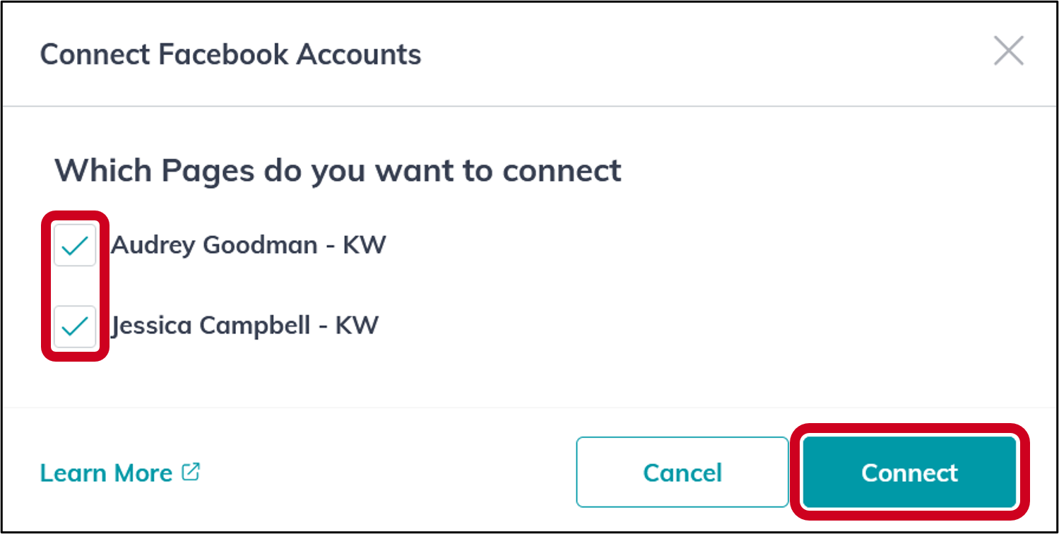 Connect Your Facebook Account for Social Posts in Command – KW Answers