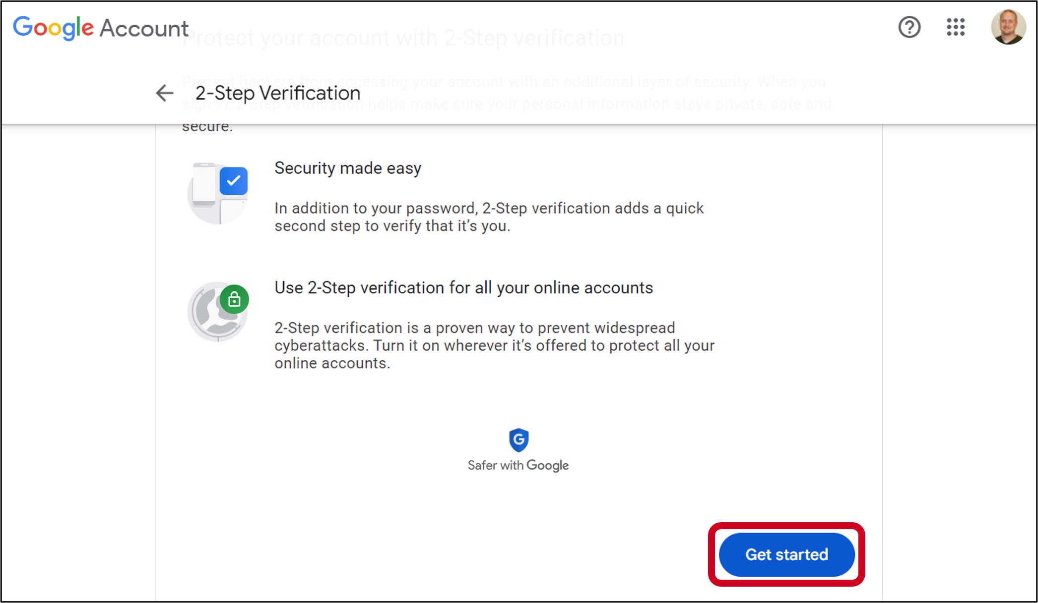 google 2 step get started.png