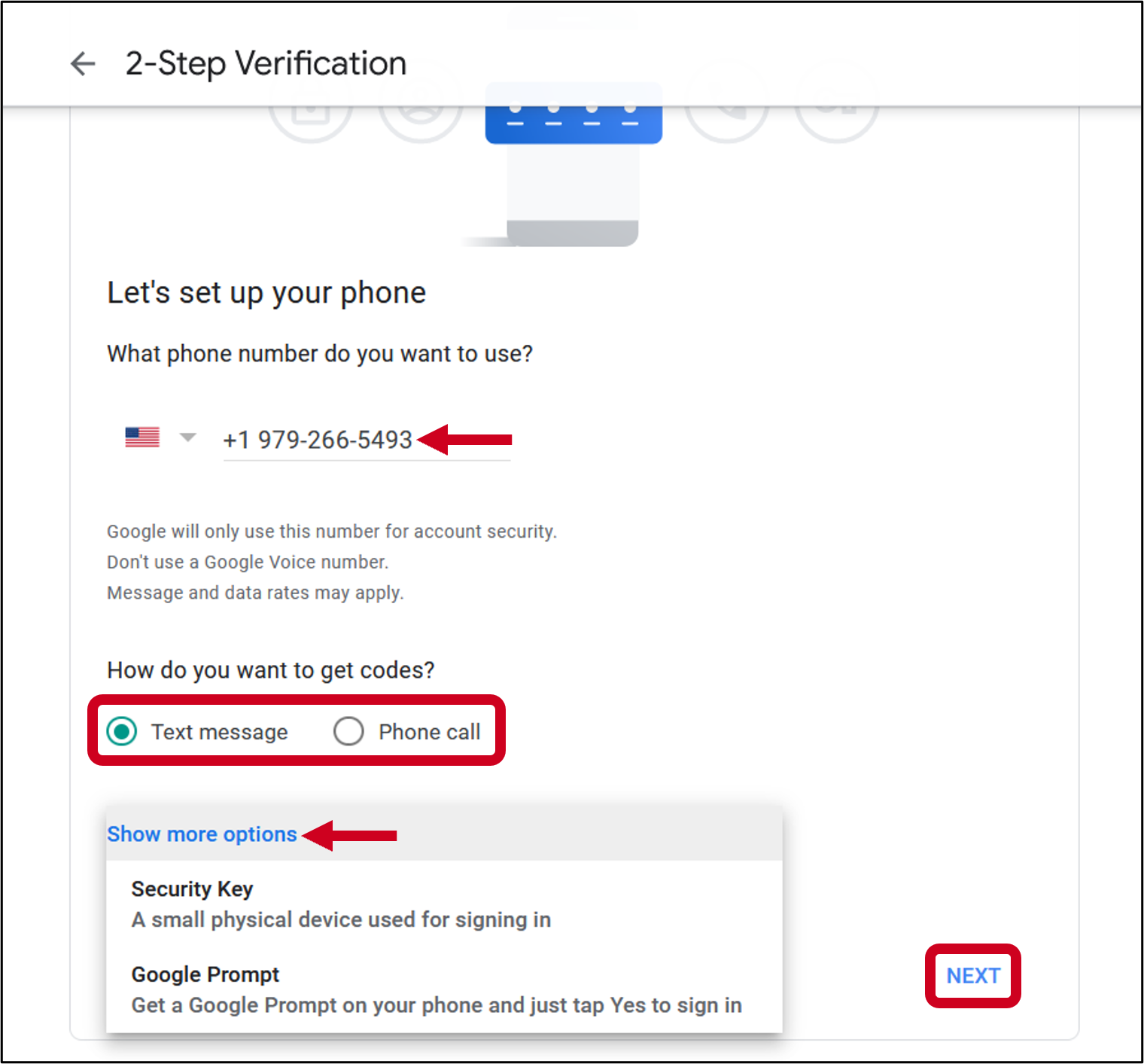 google 2 step options.png