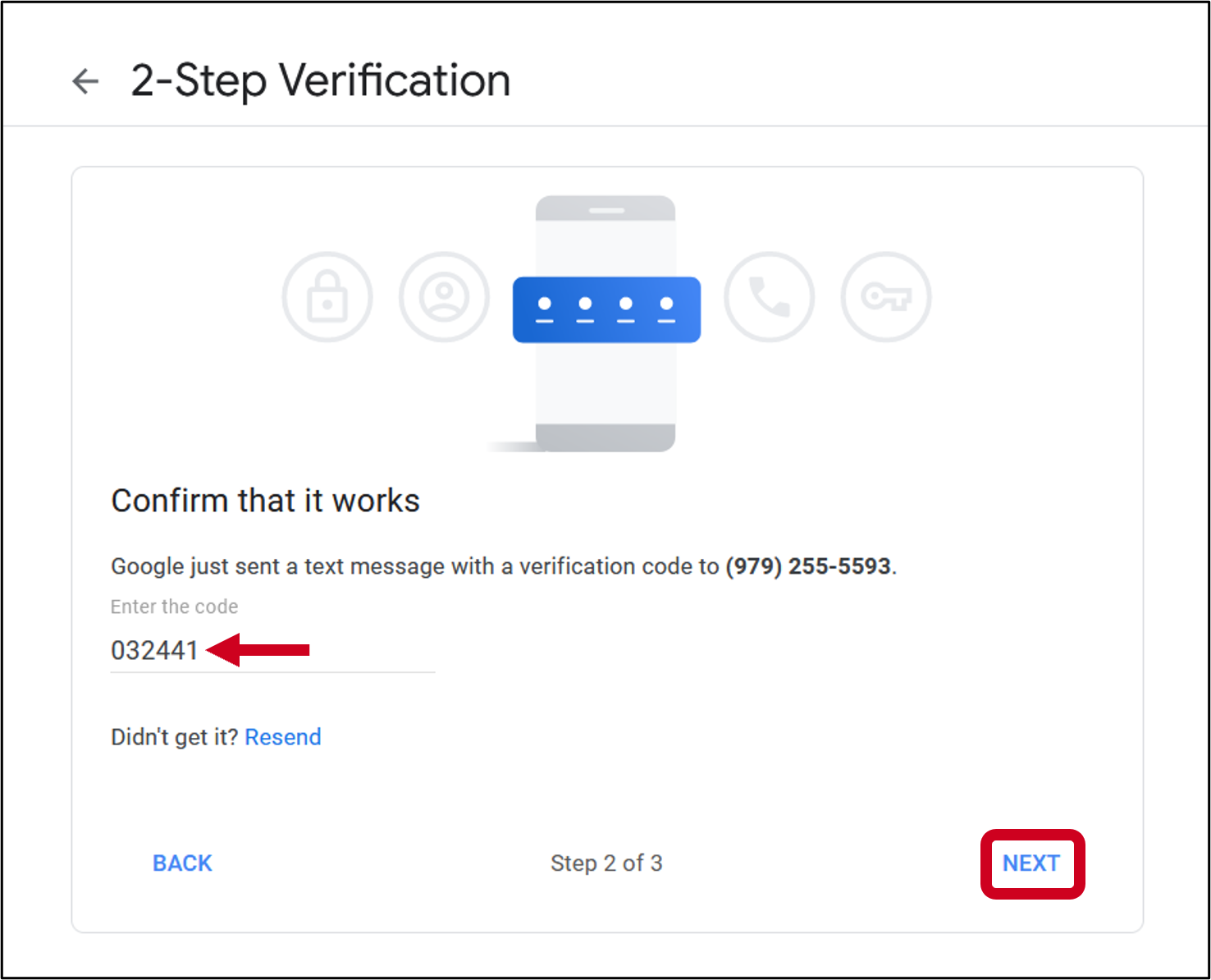 google 2 step enter code.png