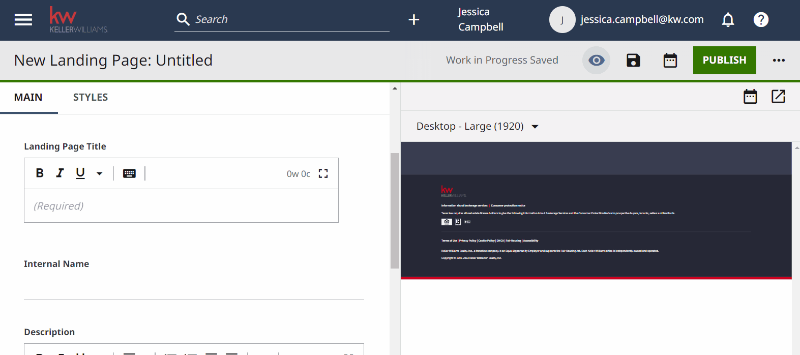 Create a Standalone Landing Page KW Answers