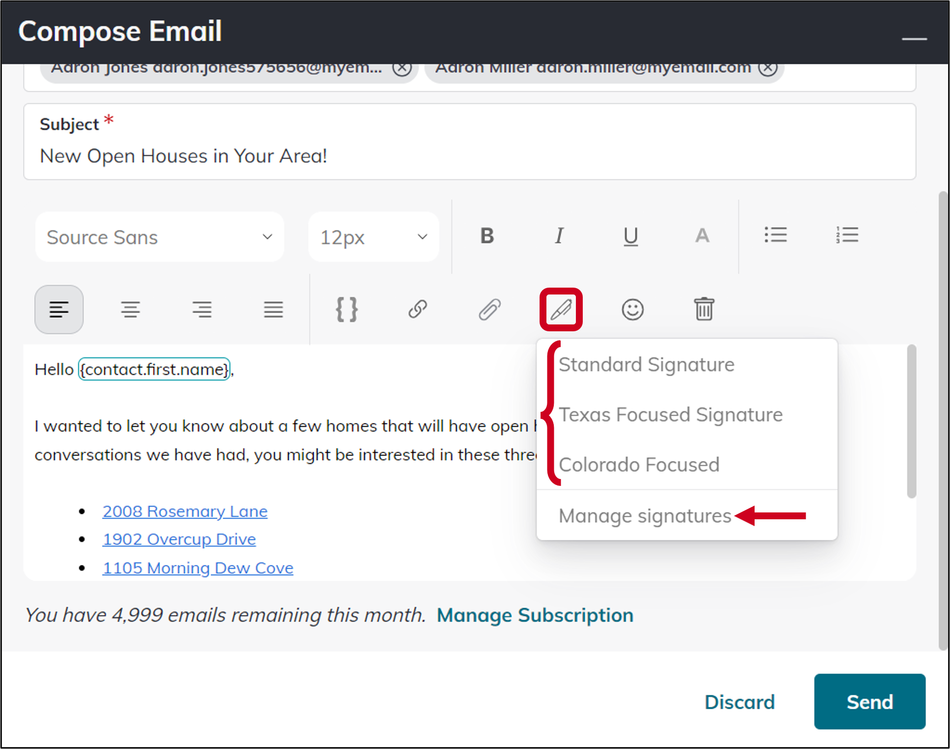 Send a One-Off Email to Your Contacts in Command – KW Answers