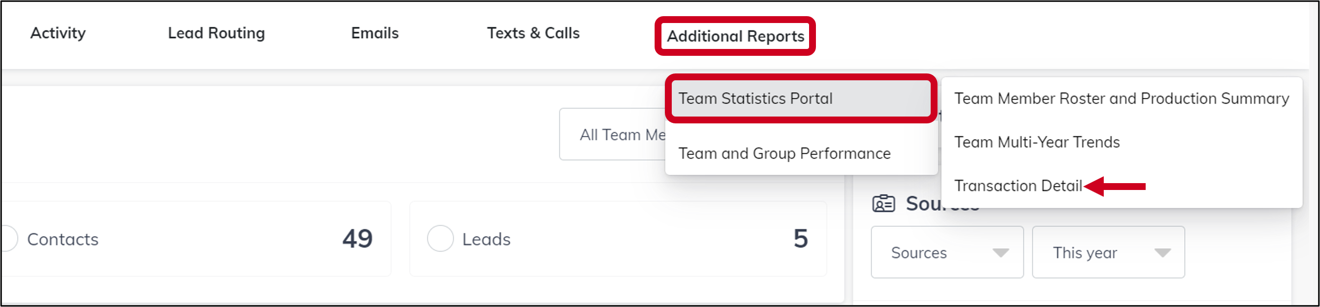teams reports access transaction details.png
