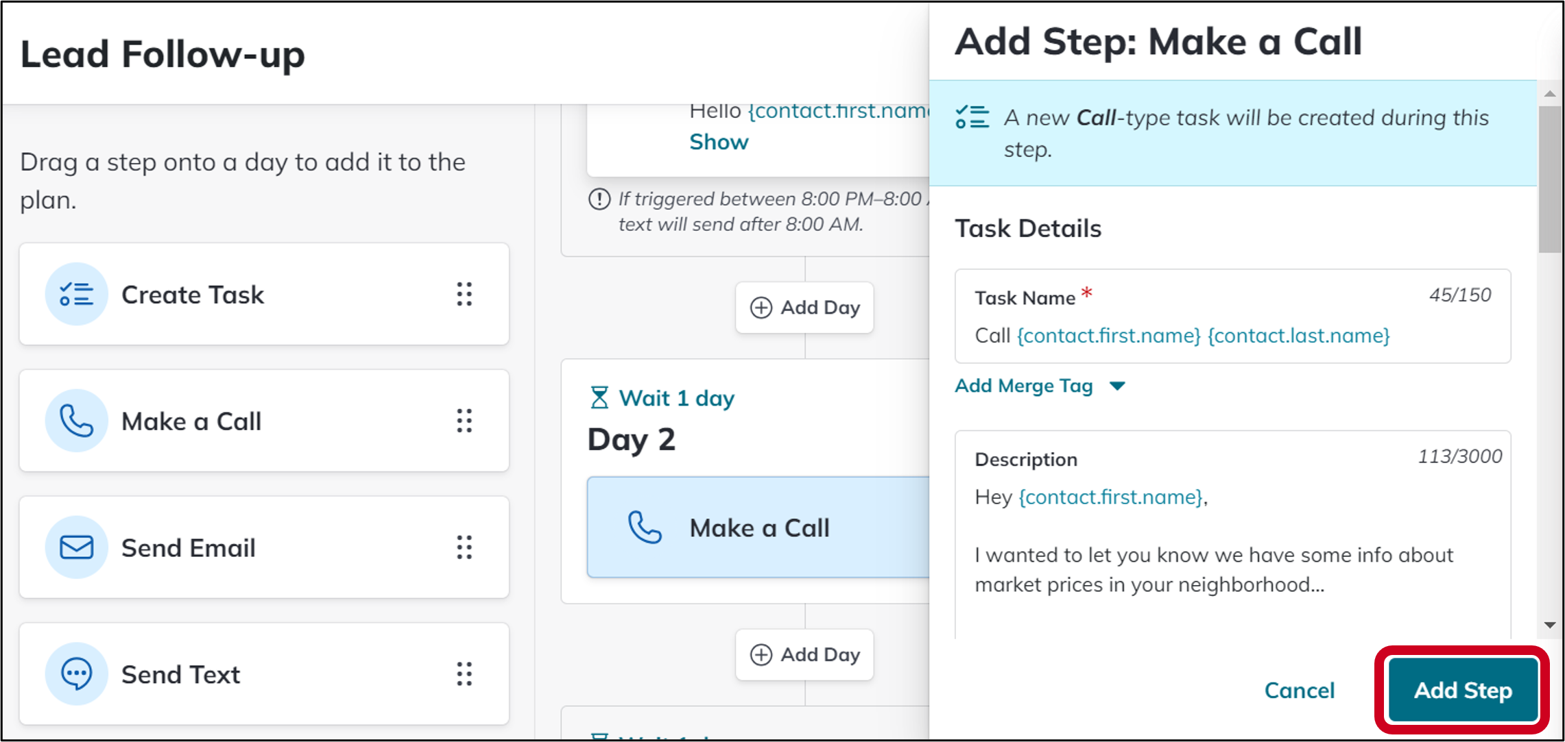 teams sp create call add step.png