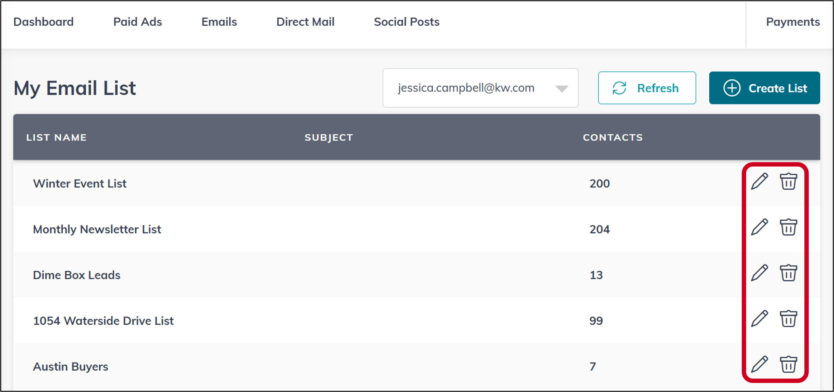 Create and Manage Email Recipient Lists for Email Campaigns – KW Answers