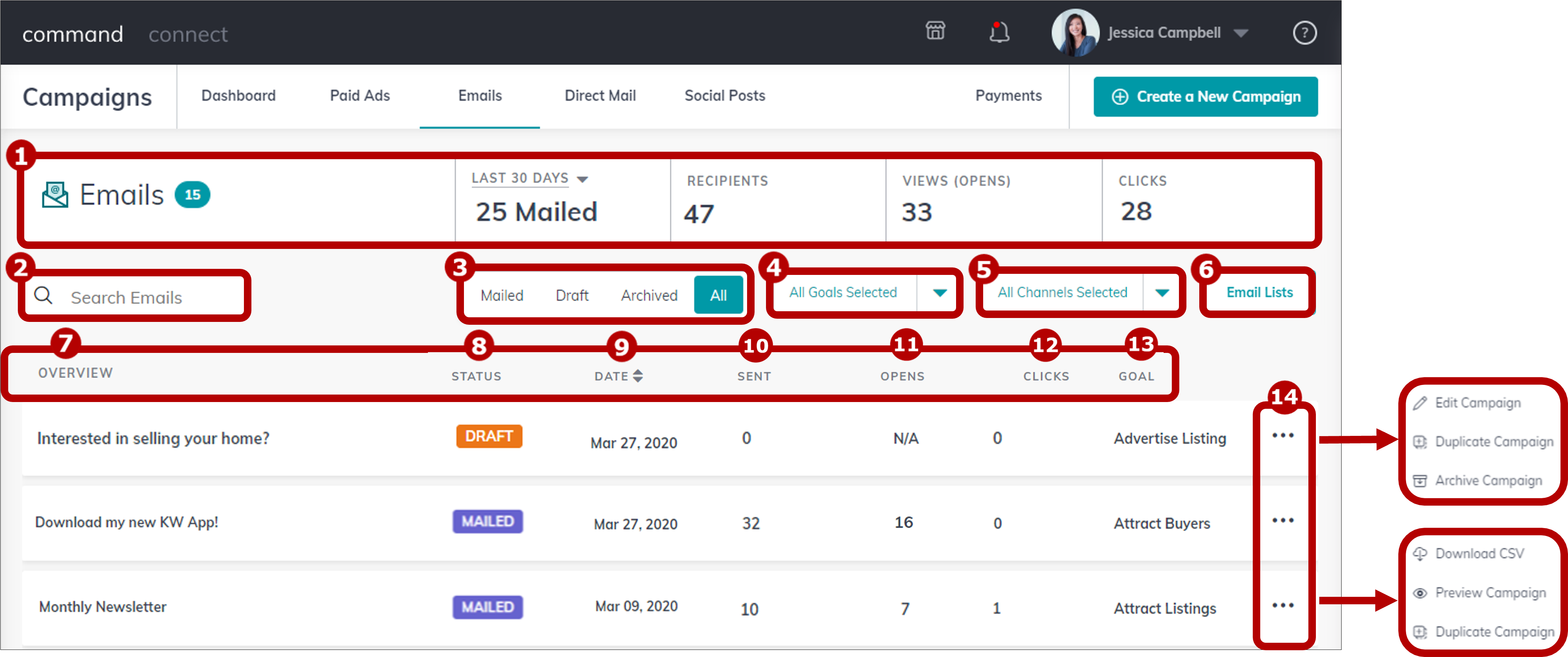 Track Email Campaign Metrics KW Answers