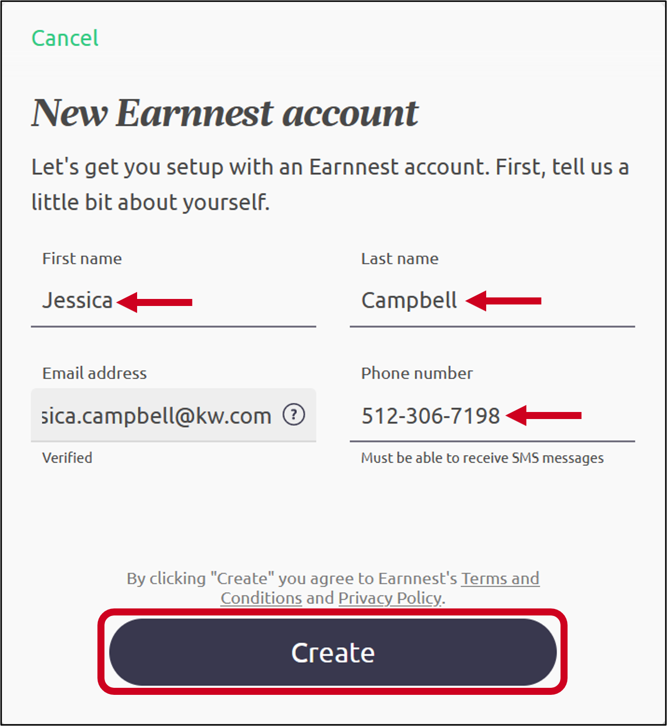 earnnest_create_account_enter_agent_info.png
